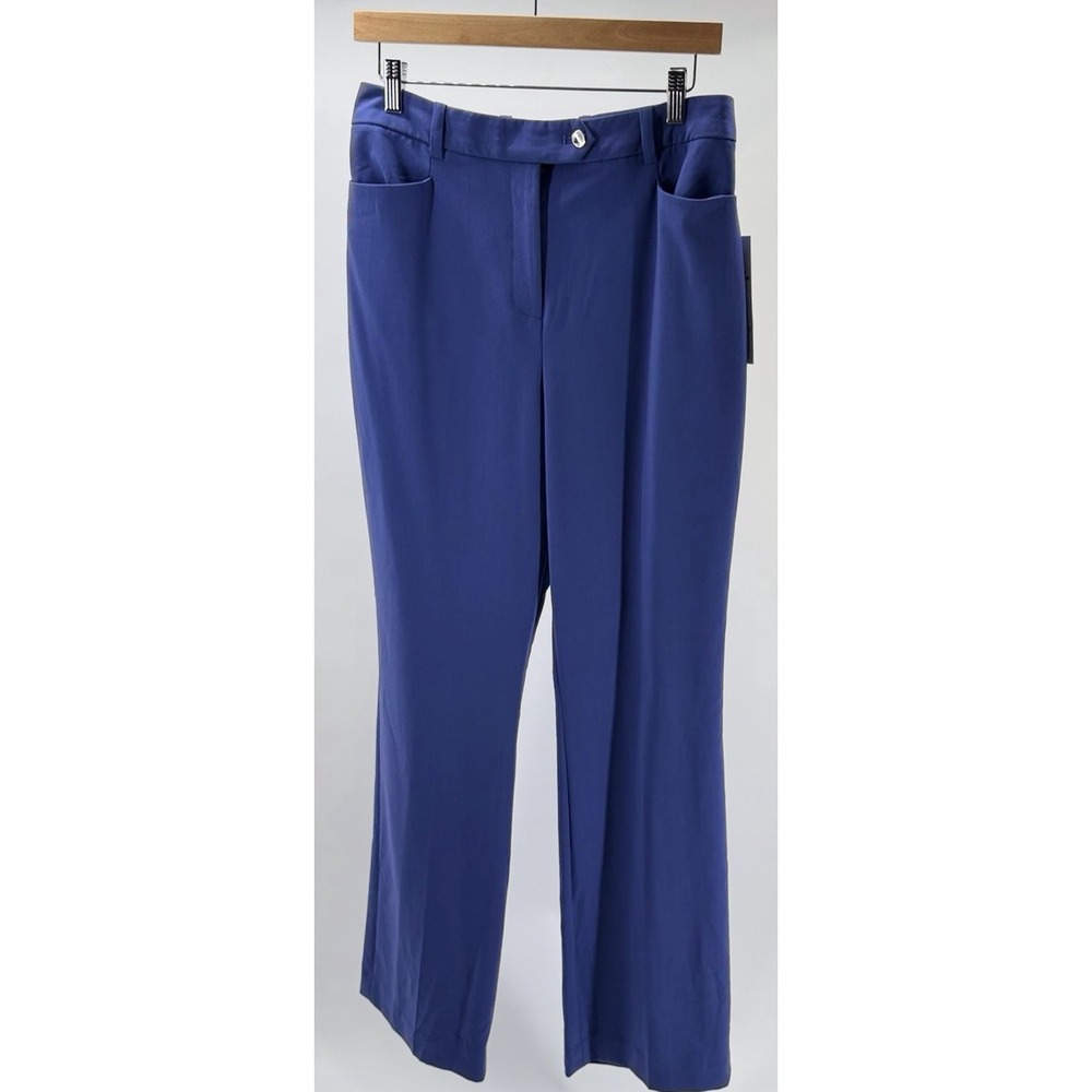 Calvin Klein Women's Modern Slim Fit Leg Lux Future Dusk Suit Pants Size 8